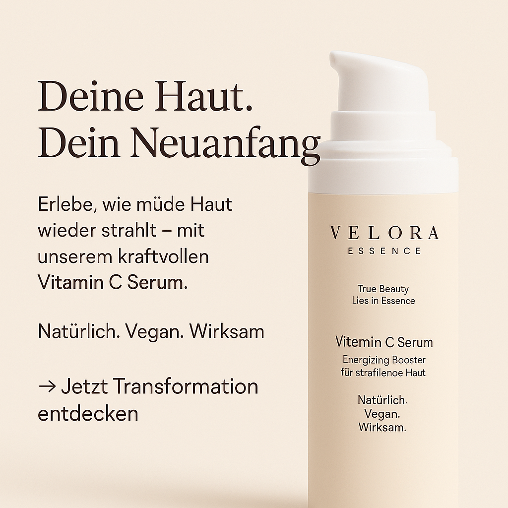 Velora Essence Vitamin C Serum – Für sichtbar strahlendere Haut in wenigen Tagen
